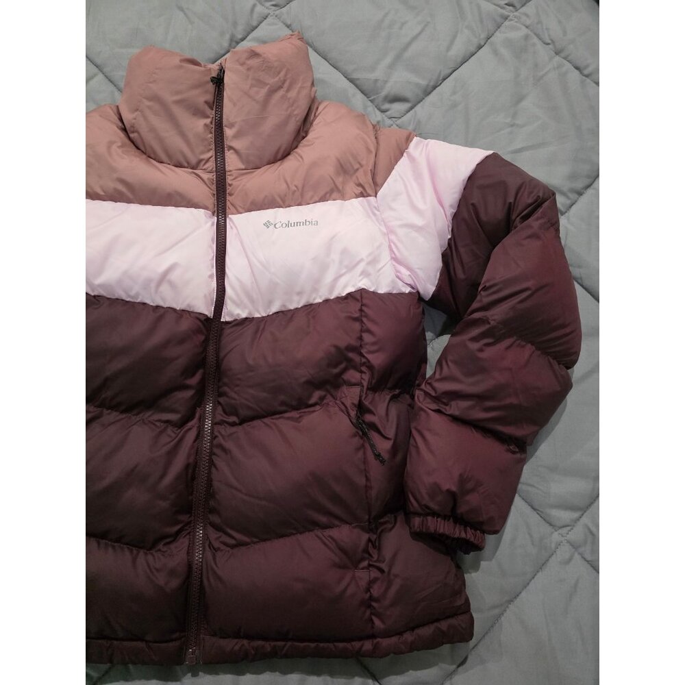NWOT Columbia Women's Puffect II Colorblock Jacket Tritone Color size Medium - Picture 2 of 6